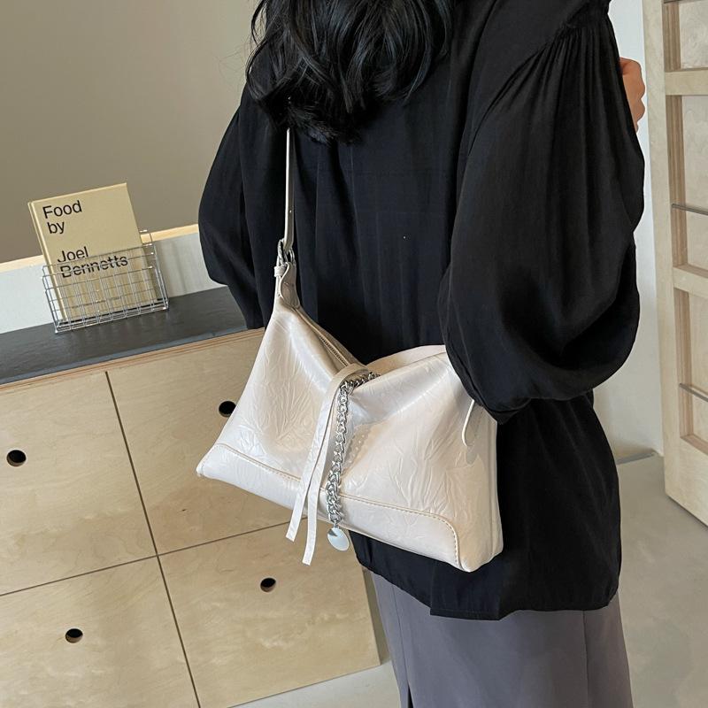 Сумка большой вместимости женская новая модная текстурная на плечо через плечо под мышку простая сумка-тоут