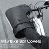 Windproof Thermal Bike Handlebar Mittens Bicycle Electric Bike Warm Handlebar Cover Reflective Painting Safety Cycle