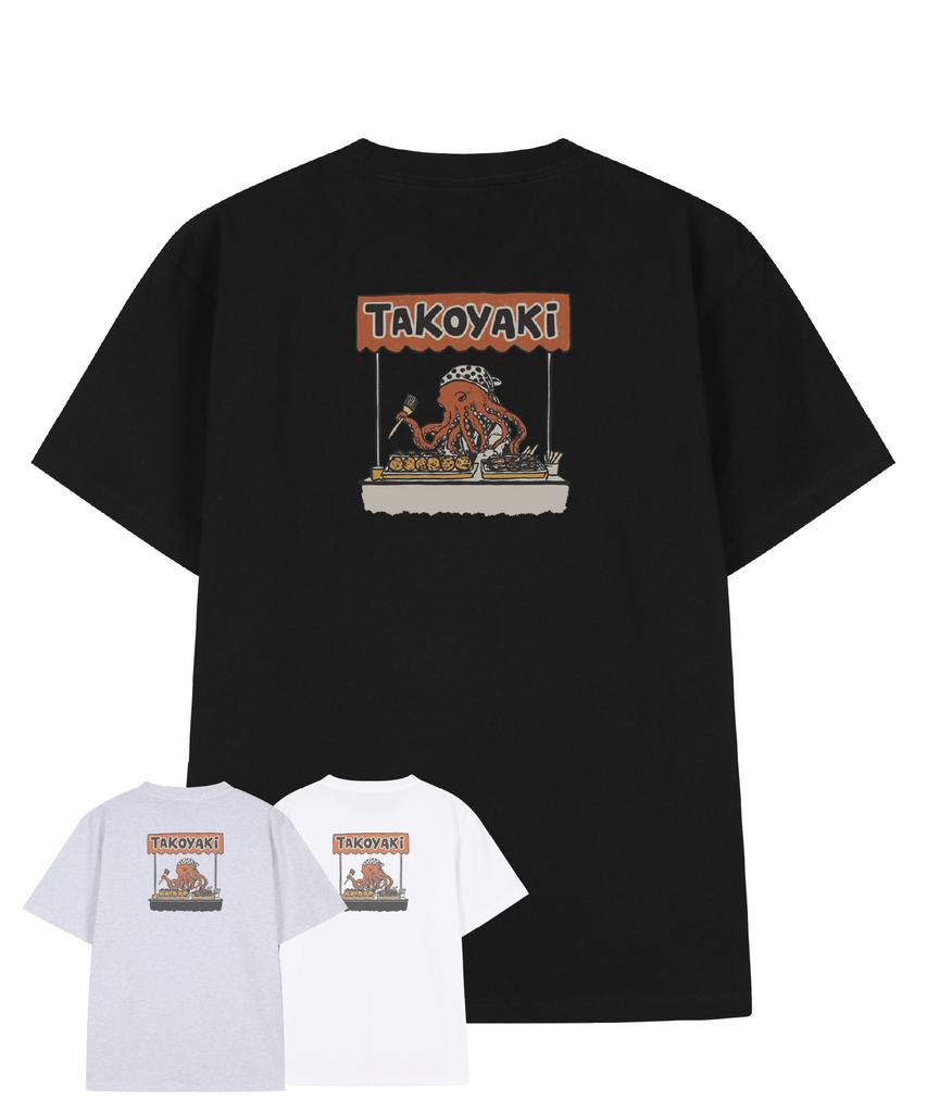 DRIFTOUT Футболка с коротким рукавом Такояки Осьминог (3 цвета)
