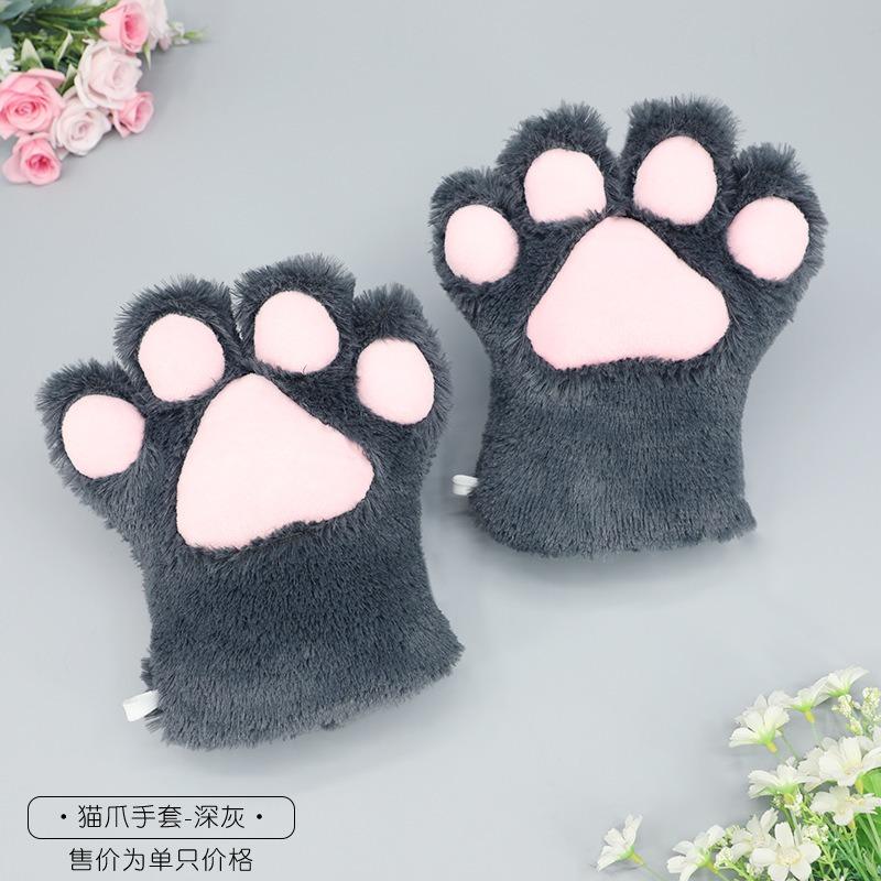 Милая плюшевая лапа кошки Faceu, реквизит для косплея, перчатки-лапы кошки