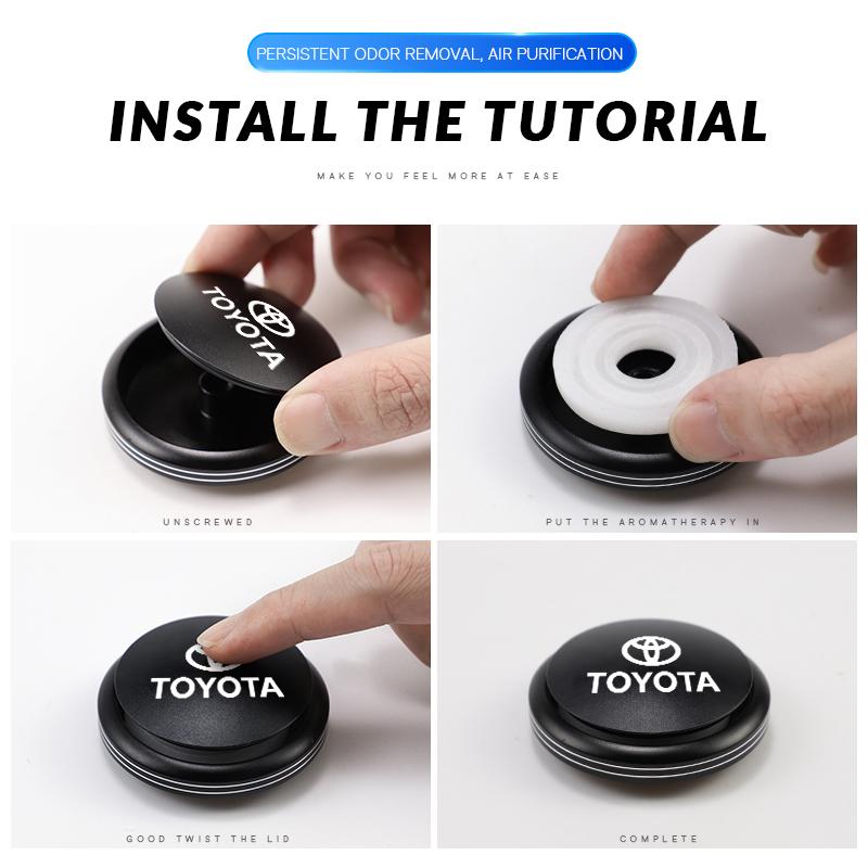 Automotive Air Freshener Essential Oil Diffuser Accessories for Toyota TRD GR Corolla Camry Chr Rav4 Yaris Hilux Prius Avensis
