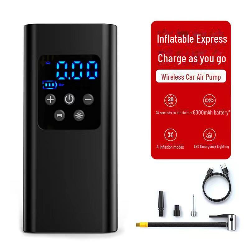 Портативный электрический автомобильный воздушный насос с интеллектуальным освещением