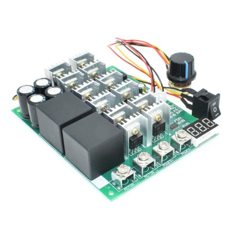 Portable Motor Control Double Direction Reversing Motor Switches Speed Controller 10-55V Achieve Accuracy & Efficiency