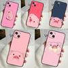 Чехол для телефона Cartoon Pig для iPhone 14 13 12 11 15 Pro Max Plus Mini 7 8 SE 2020 X XR XS Max Мягкий чехол