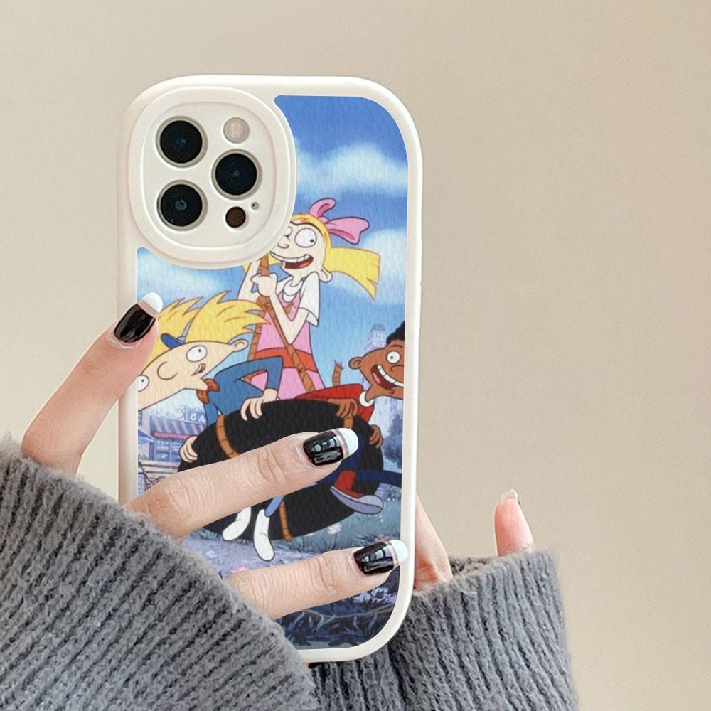 Привет, Мультяшный чехол для телефона Арнольда, Жесткая кожа, Для iPhone 14 13 12 Mini 11 14 Pro Max Xs X Xr 7 8 Plus Fundas