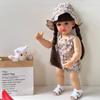 22'' 55cm Reborn Babies Doll Girl Toddler Betty Waterproof Full Vinyl Body Simulation Doll Children Bath Toy Baby Dolls for Kids Birthday Xmas Present