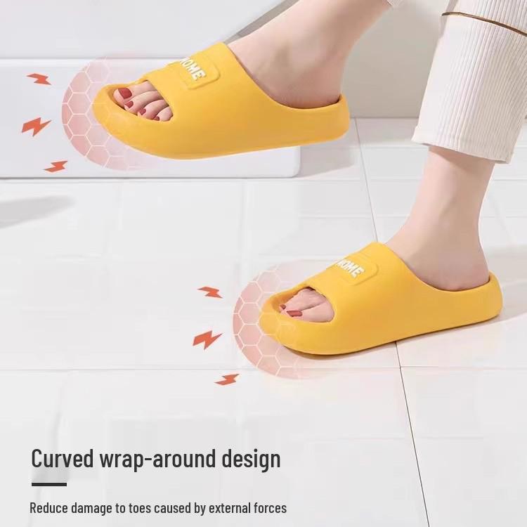 Thick-Soled Non-Slip Shower Sandals for Indoor Use - Water-Draining Summer Slippers