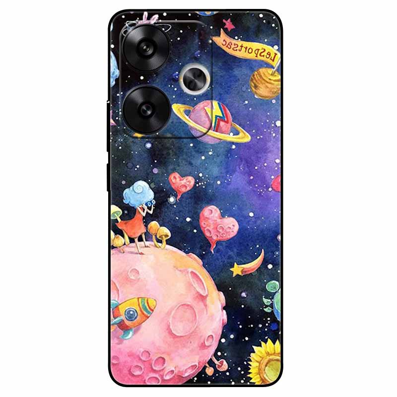 Чехлы для Xiaomi Poco F6 Мягкие силиконовые Защитные Модные ТПУ Задние крышки для телефона Для Xiaomi Poco F6 Pro/Redmi Turbo 3 ТПУ Чехлы