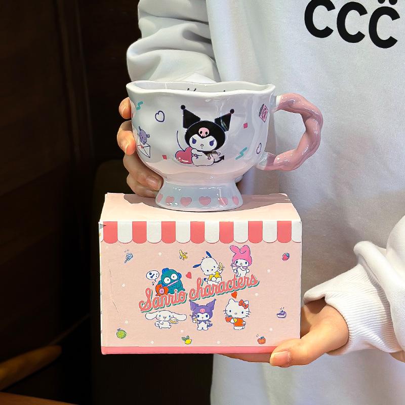 Кружка Sanrio Hello Kitty на День Рождения - Милый Подарок для Девушки, Сувенирная Кружка для Воды для Пары