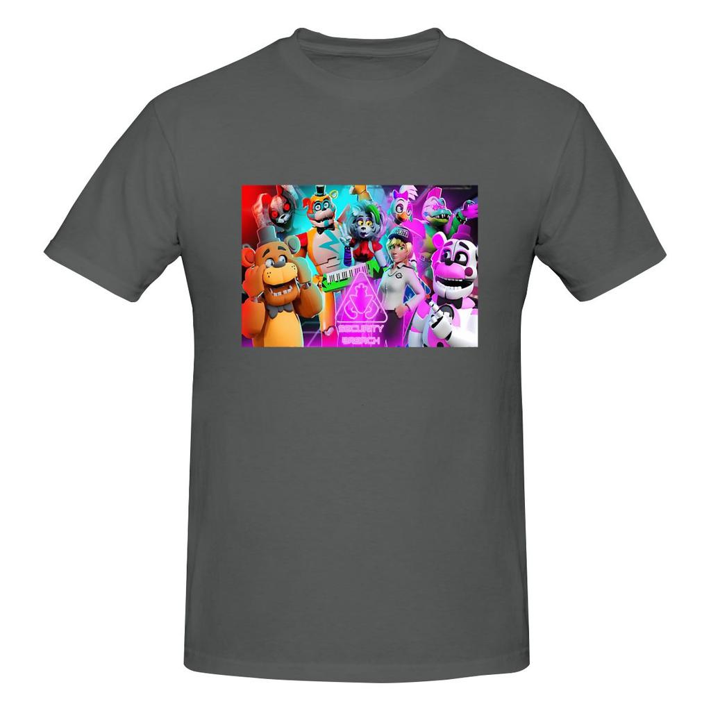 Смешная унисекс футболка FNAF 1 с принтом, свободный и приталенный крой, женские футболки