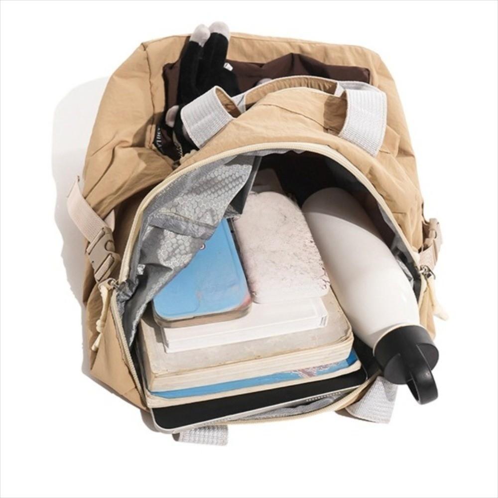 Waterproof Dopamine Backpack Large Capacity Lightweight School Bag Color Block Backpack School