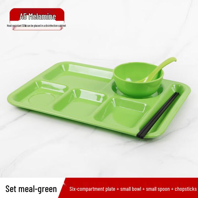 Commercial Melamine Divided Lunch Tray