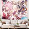 XXL Крутая Honkai Impact 3 Игровая Милая Девушка Элизия Гобелен Украшение Спальня Общежитие Фон Гостиная Клуб Гобелен