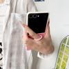 Fashion Macaron Solid Color Anti-Drop Ring Case for Samsung Z Flip7