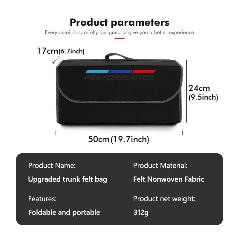 BBJJ8 Car Trunk Travel Portable Organizer Box Folding Storage Bag For BMW 1 3 4 5 6 7 Series M X1 X3 Alpina G20 F20