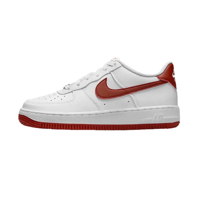Nike Air Force 1 Fashion Slip Resistant Durable Low Top Kids Sneakers Kids Sneakers White FV5948-116