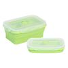 350ML/800ML Silicone Folding Lunch Box Portable Lightweight Food Storage Container for Office School Home