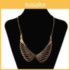 Fashionable Retro Angel Wing Pendant Women Metal Necklace For Men And Women