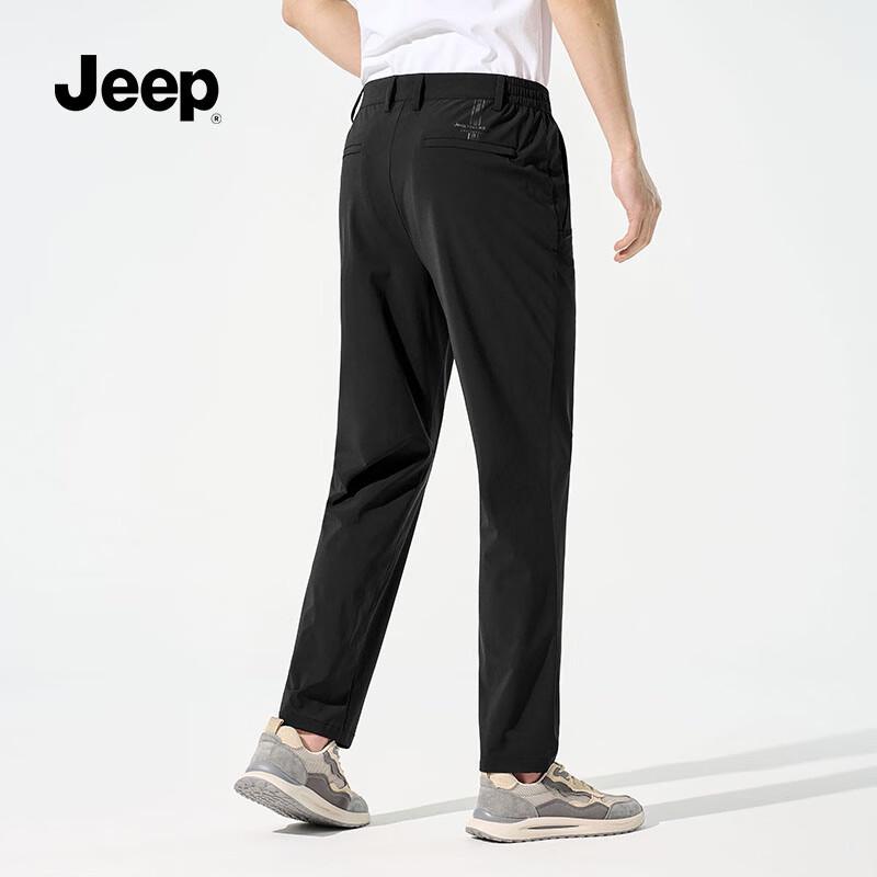JEEP Men's Loose Straight-Leg Ice Silk Casual Sport Pants