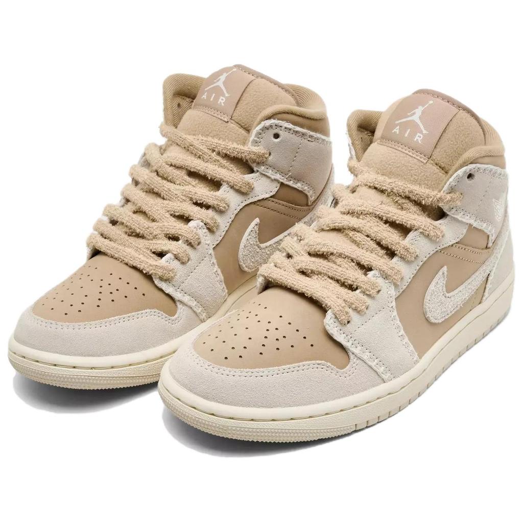 Jordan Кроссовки Air Jordan 1 Mid Skateboard Shoes Женские Светло-коричневые HV4269-200