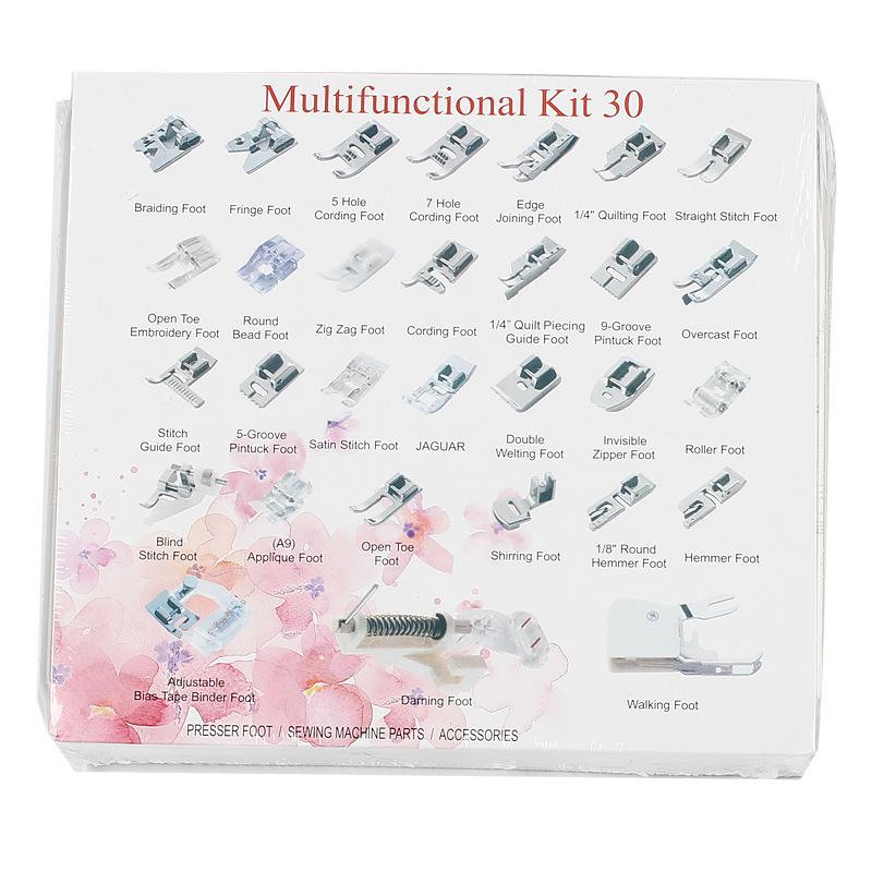 Набор многофункциональных прижимных лапок для швейной машины - 32 шт., 42 шт., 48 шт., 52 шт., 62 шт., 72 шт. Доступны варианты «Делюкс»