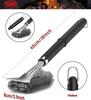 Grill Brush with Scraper 18" Adjustable Handle BBQ Grill Brush for Outdoor Grill Extra Strong Grill Cleaner Accessories for Grill/Smoker
