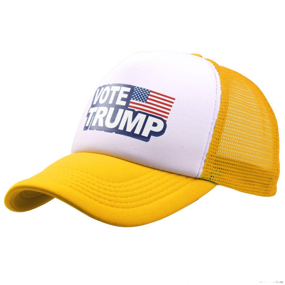 Trump Vote Presidential Election Retro Summer Truck Adult Net Hats Unisex Cap