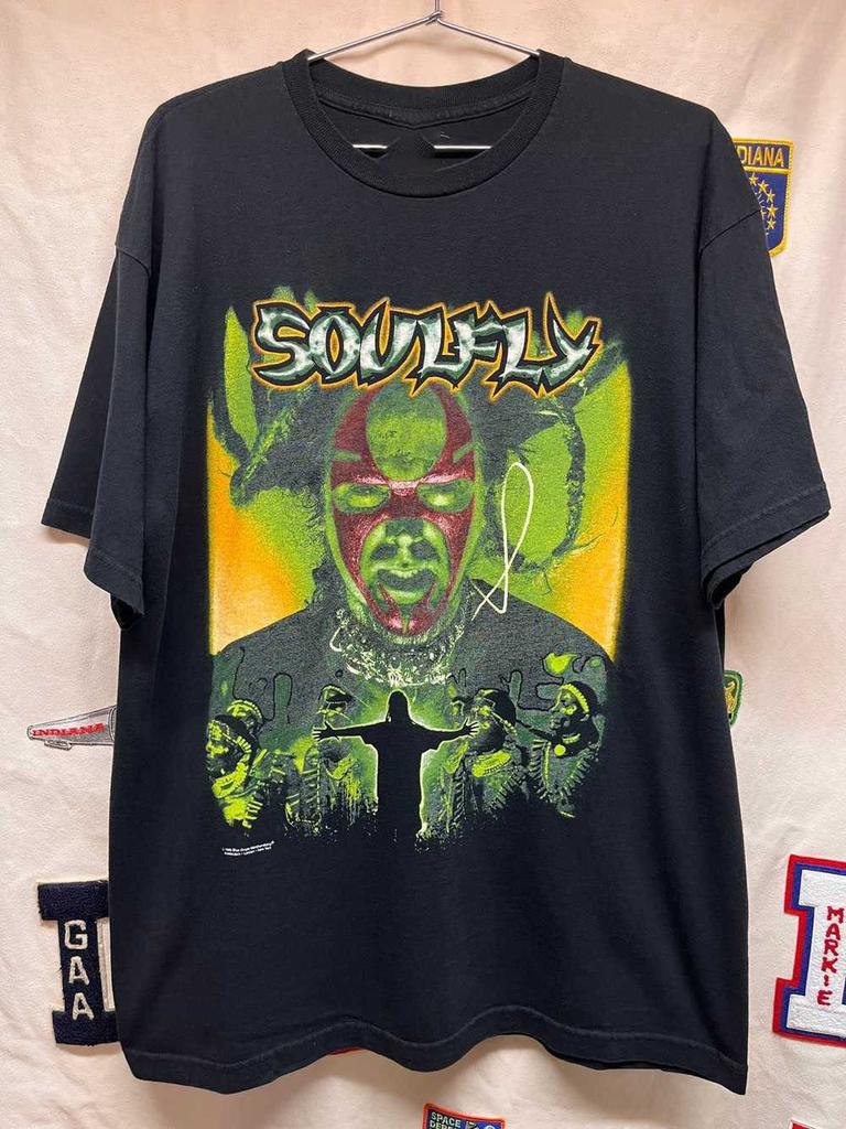 Vtg Soulfly Tribe World Noise Heavy Metal Band 1999 S-5XL UR046 FREE SHIPPING