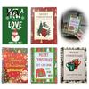 Рождественские подарки в чулок для детей, Книга подарочных карт, 10-страничный праздничный держатель с записками-аксессуарами для подарков, Праздничная бумажная книжечка, Рождество