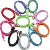 1м 2м 3м Нейлоновый плетеный Micro USB кабель-зарядка для Android iPhone телефона мобильного