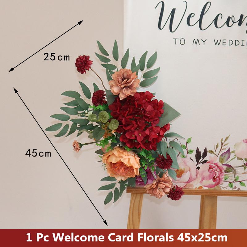 Креативный знак, угловой цветочный декор, свадебный цветочный реквизит, приветственная открытка, цветочная гирлянда, букет цветов