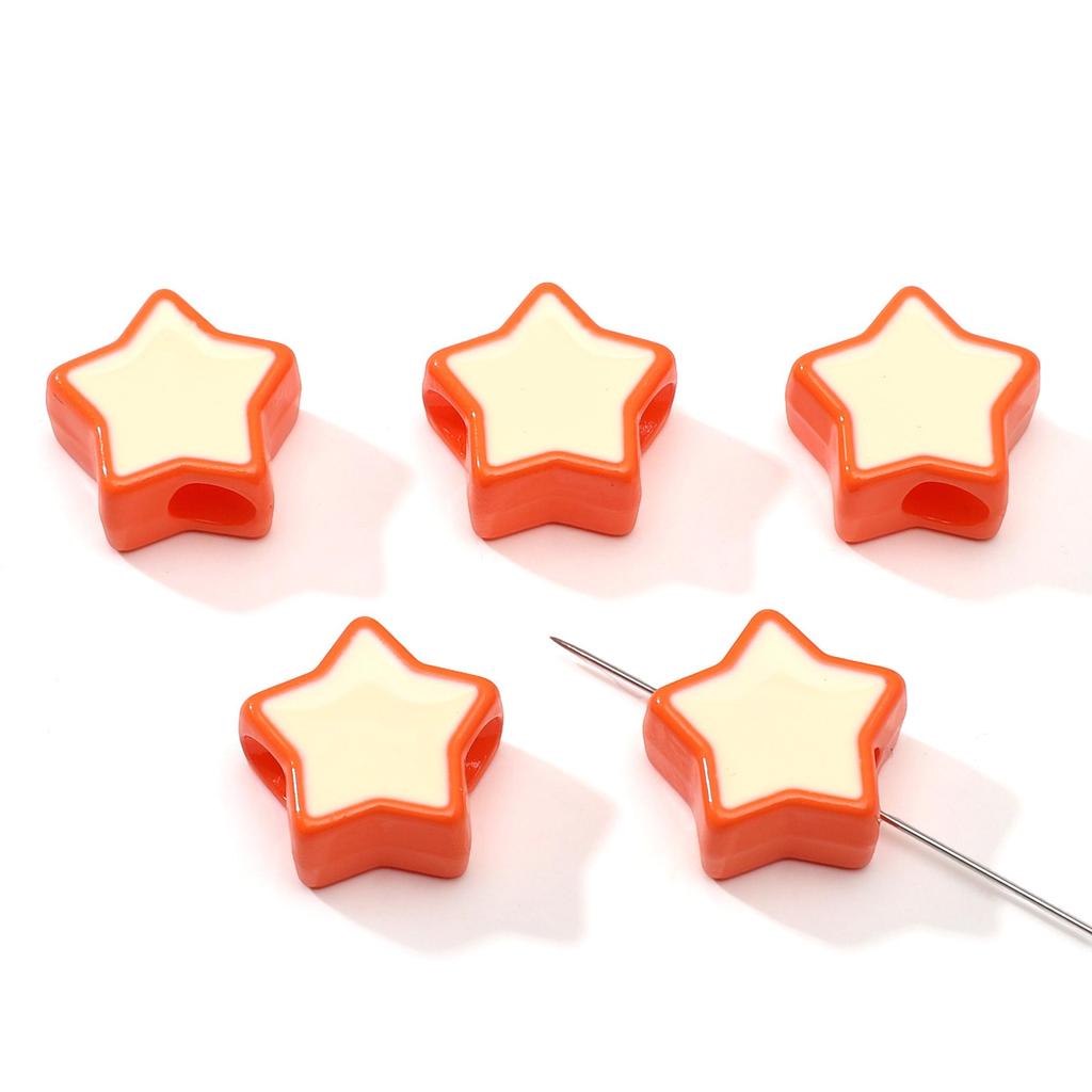 2 шт. Акриловые бусины-пентаграммы для изготовления своими руками ожерелья, браслета, серег, ювелирных изделий, аксессуары для рукоделия