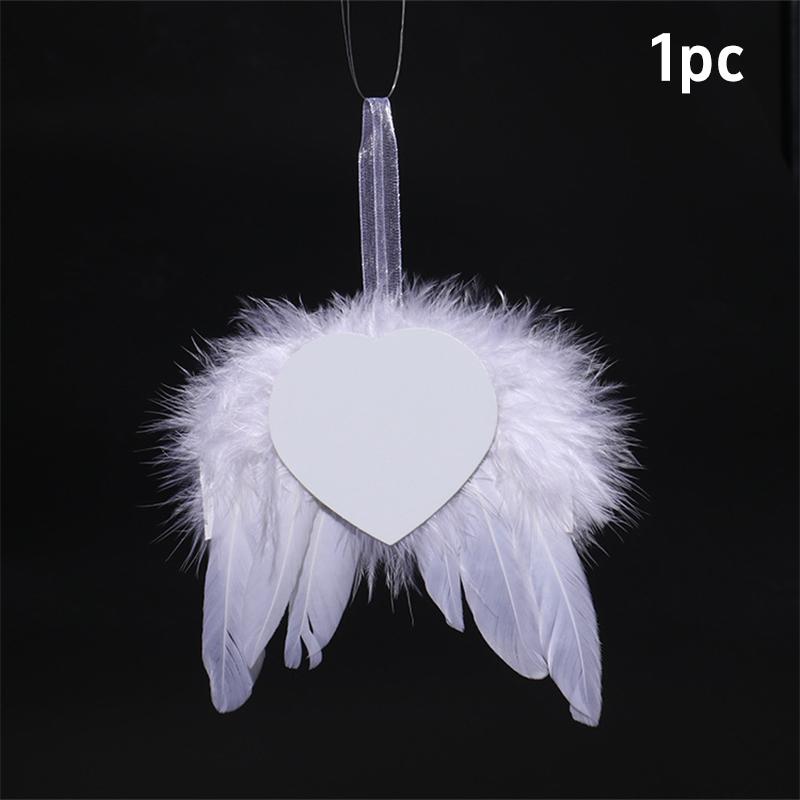 Diy Angel Wing Pendant For Christmas Tree Sublimation Preparation For Family Gifts Seasonal Christmas Decorat Party Props Gifts