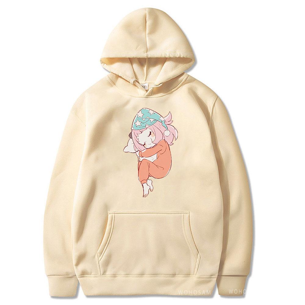 Горячее Аниме Spy X Family Аня Форджер Толстовки Каваи Принт Женские Мужские Хип-Хоп Y2k Уличная Одежда Зимние Удобные Теплые Толстовки