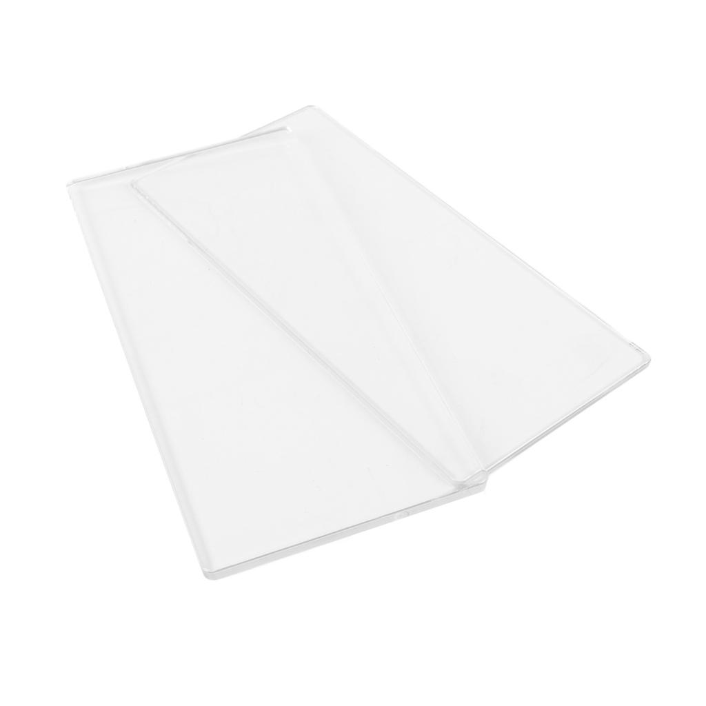 2Pcs Die Cut Machine Cutting Pad Clear PE Die Cutting Plate for Crafts Making 16 X 8cm