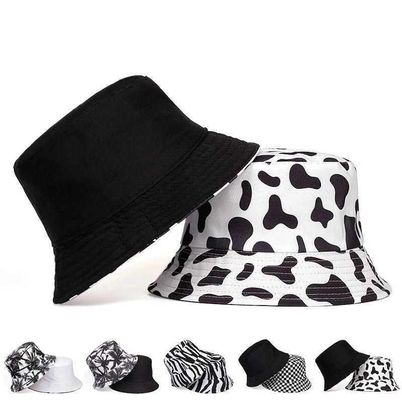 Fisherman Hat, Men's and Women's Travel Sun Hat, Adult and Children's Checkerboard Beach Casual Hat