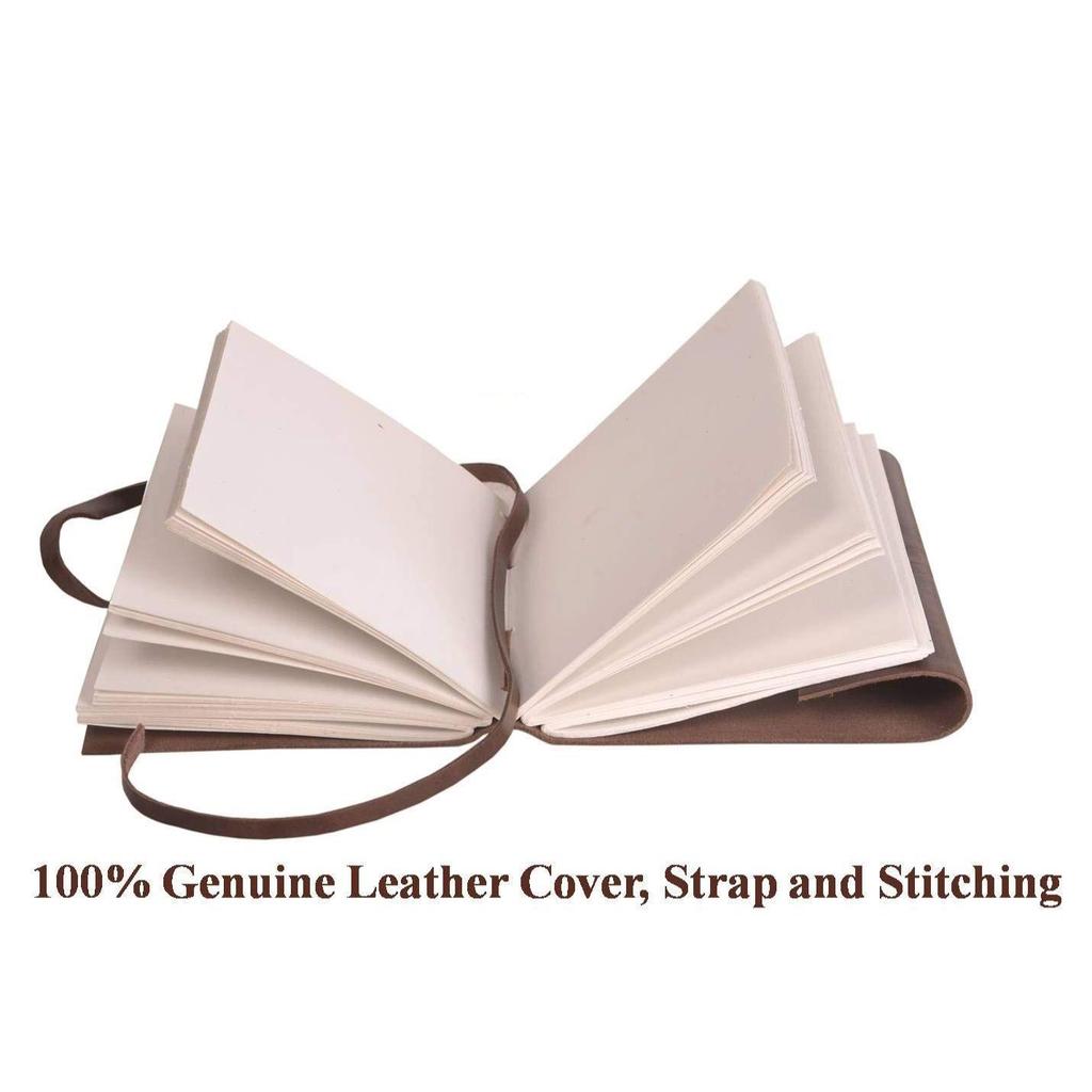 Leather Diary - Princess with Heart Embossed Diary Vintage Artist Sketchbook, Scrapbook, Drawing & Writing Diary