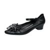 2024 Shoes for Women Ankle Buckle Strap Women's High Heels Outdoor Dress Pumps Women Bow Tie Crystal Pointed Toe Ladies Shoes