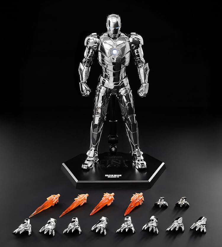 Threezero Marvel Studios Сага Бесконечности DLX Железный Человек Марк 2 [Хромированная Версия] 1/12