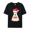 Scottish Terrier Christmas Idea For Women Xmas Scottie Dog T Shirt Cotton Clothes Humor Winter T-Shirt