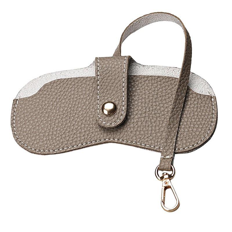 Sunglasses Storage Bag: Summer Hot-Selling, Leather Portable Hanging Bag for Sunshade and Myopia Glasses