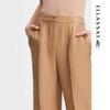 ELLASSAY Women's Simple High-Waist Straight-Leg Pants