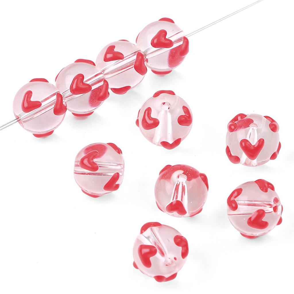 2 шт./пакет, ручная роспись, забавные цветные стеклянные бусины для DIY ожерелье, браслет, серьги, изготовление ювелирных изделий, аксессуары для рукоделия