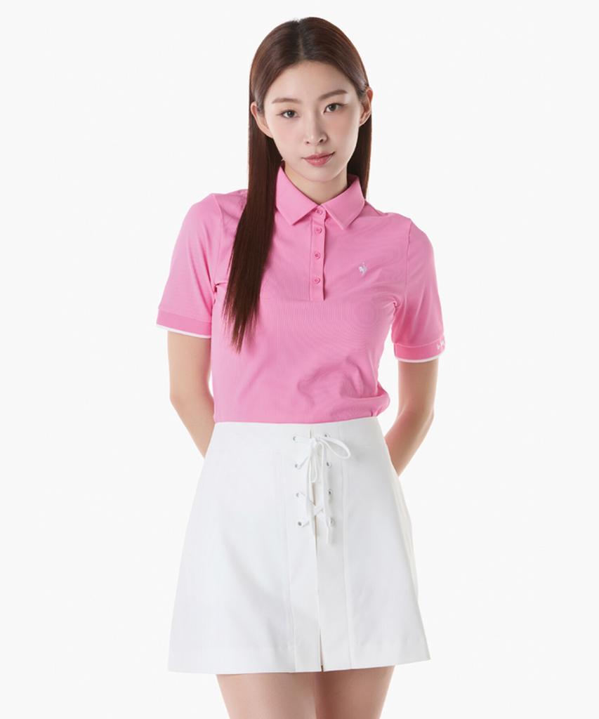 Женская футболка с коротким рукавом LECOQ GOLF с цветовыми блоками (Gq122Lts34)