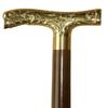 Brass Wooden Cane Handmade Rounder Handle Walking Stick Designer for Gift