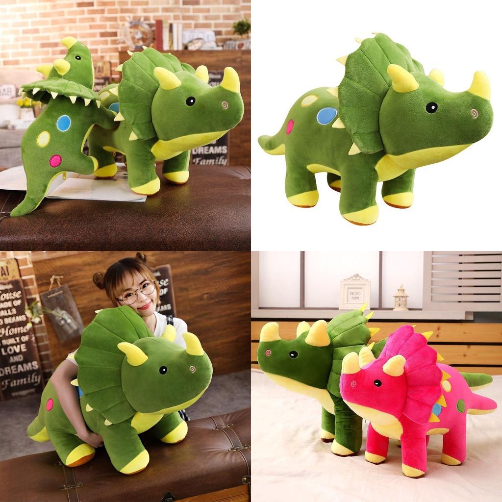 Soft Adorable Triceratops Plush Toy Comfy Critters Gift For Kids Teens