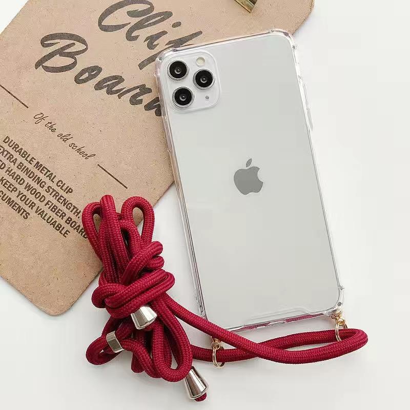 Ожерелье Ударопрочный Силиконовый Чехол для Телефона для Xiaomi 14T Pro 14 Pro Mi 14 Ultra Кроссбоди Ремешок Шнурок Прозрачная Крышка