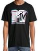 Мужская футболка MTV Logo Glitch Черная Графическая - Новая с бирками