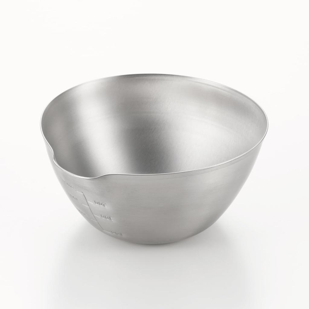 Yoshikawa Stainless Steel Spouted Bowl, Large, Made in Japan (Tsubame-Sanjo), with Spout, Aikata 1510251