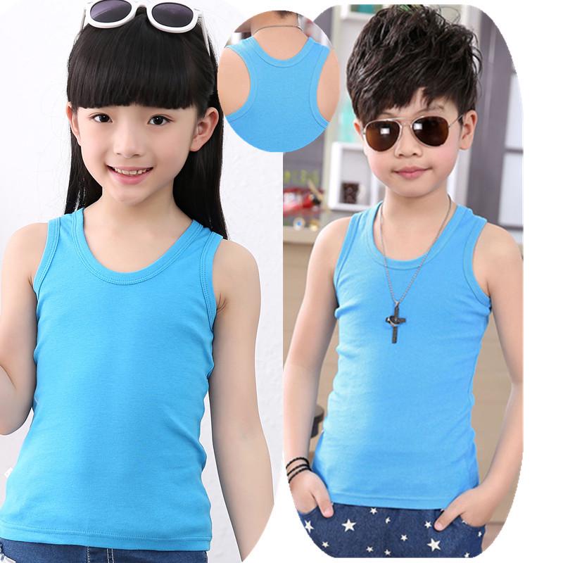 Kids' Cotton Tank Top: Summer Base Layer for Boys & Girls